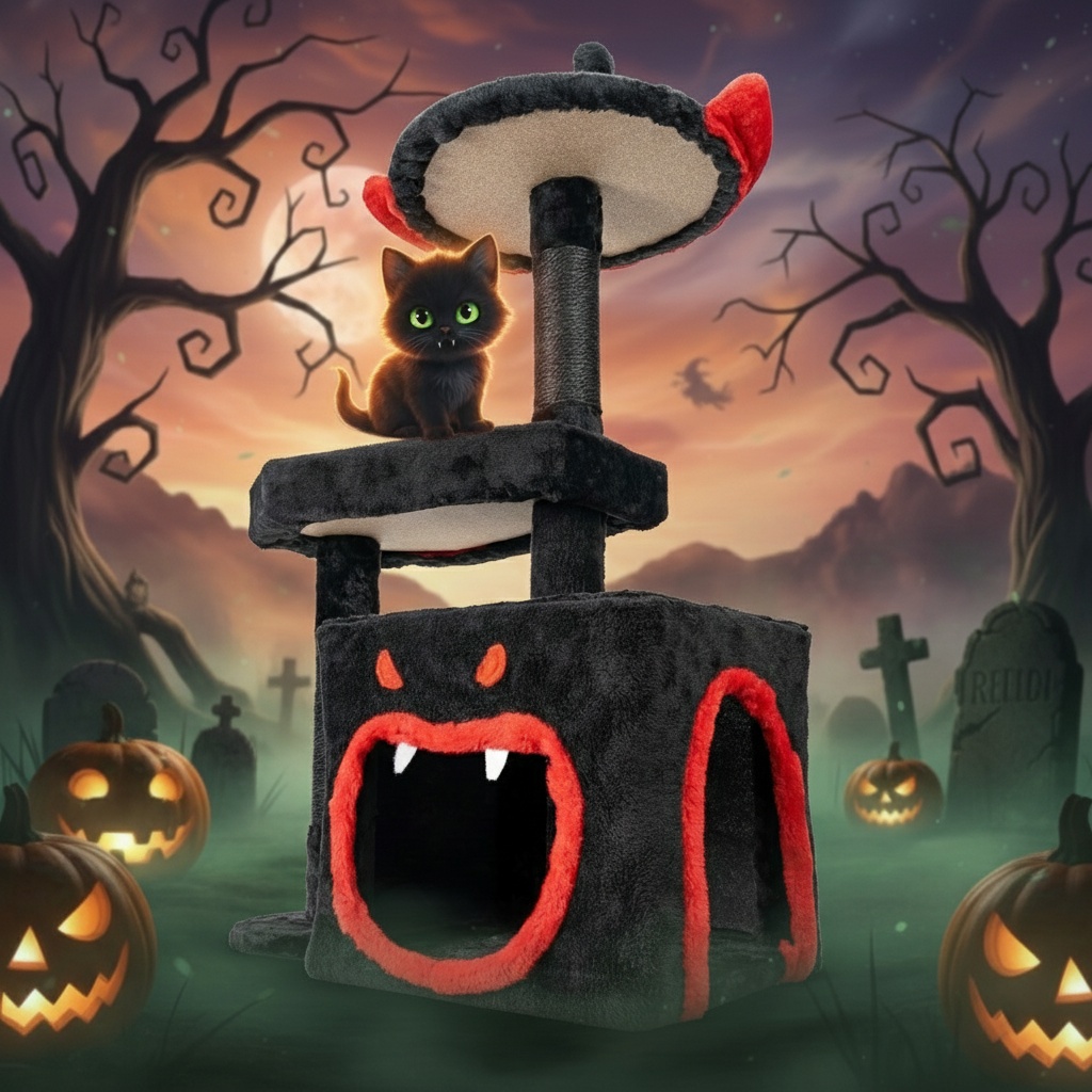 EvilCat 93cm - Halloween grebalica